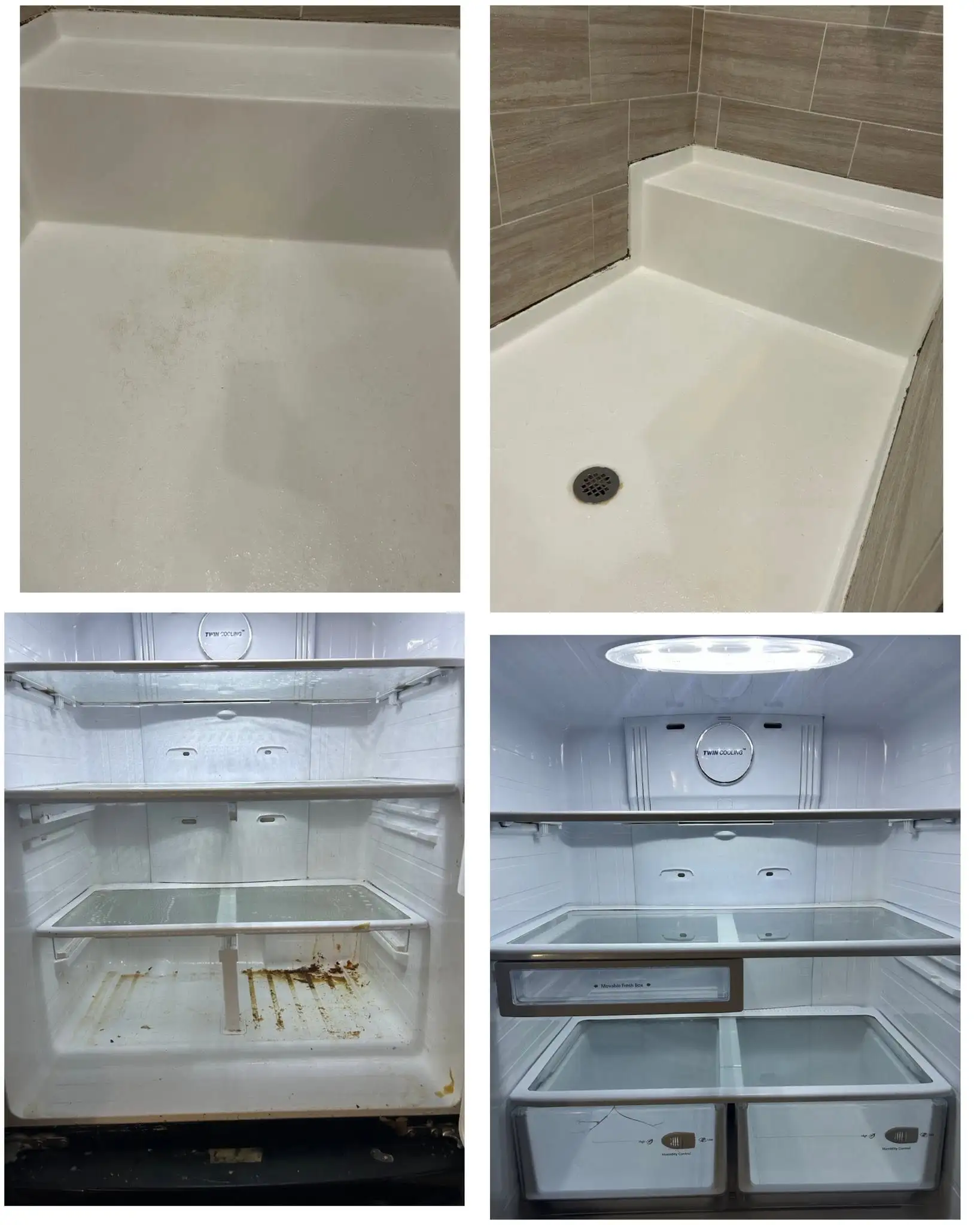 End of tenancy deep clean before and after